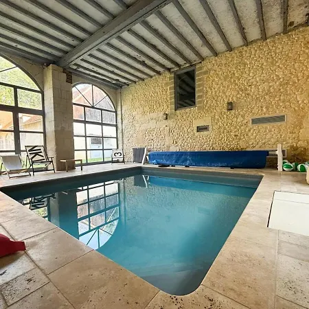 Belle Grange En Pierre Avec Piscine Chauffee Saint-Ouen-de-la-Cour