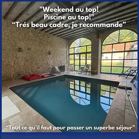 Belle Grange En Pierre Avec Piscine Chauffee Holiday home *
